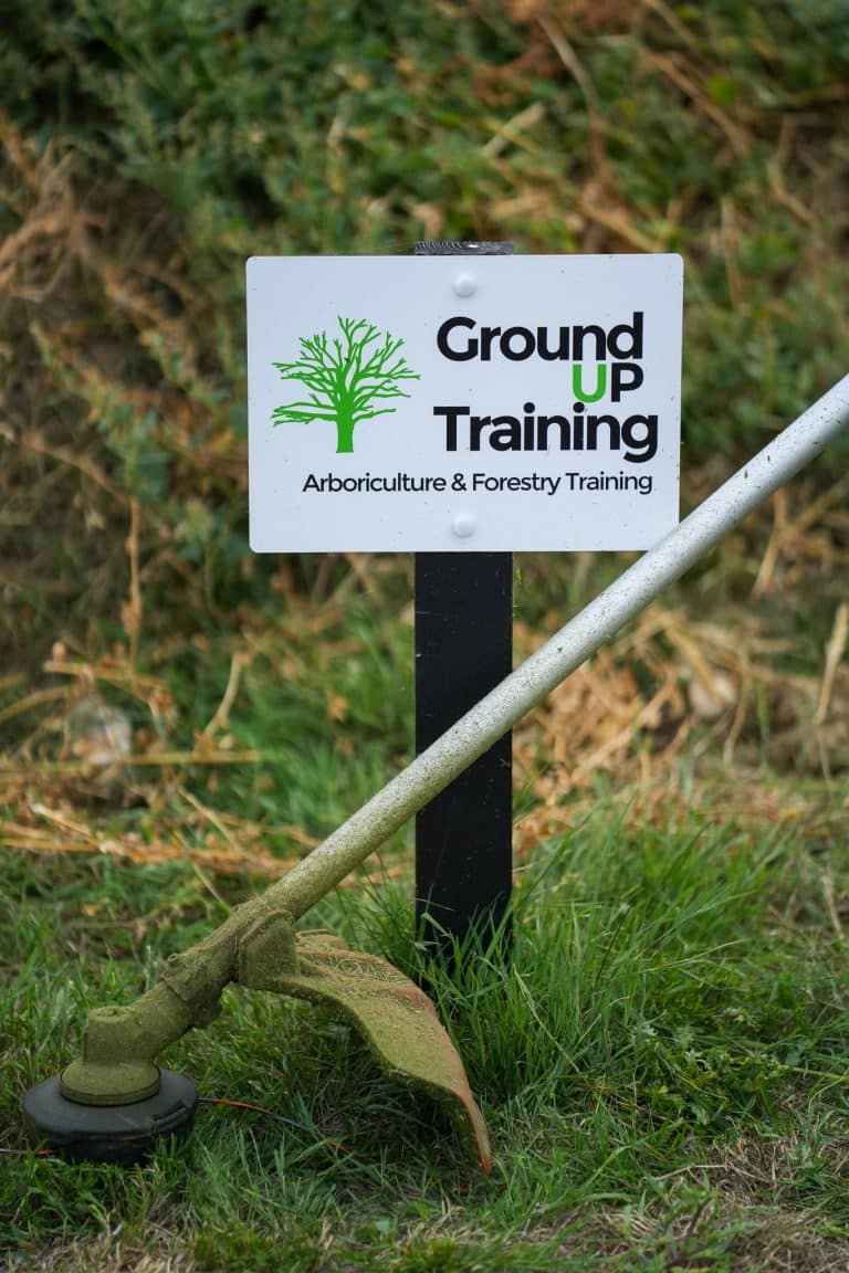 Brush cutter training at Ground Up Training